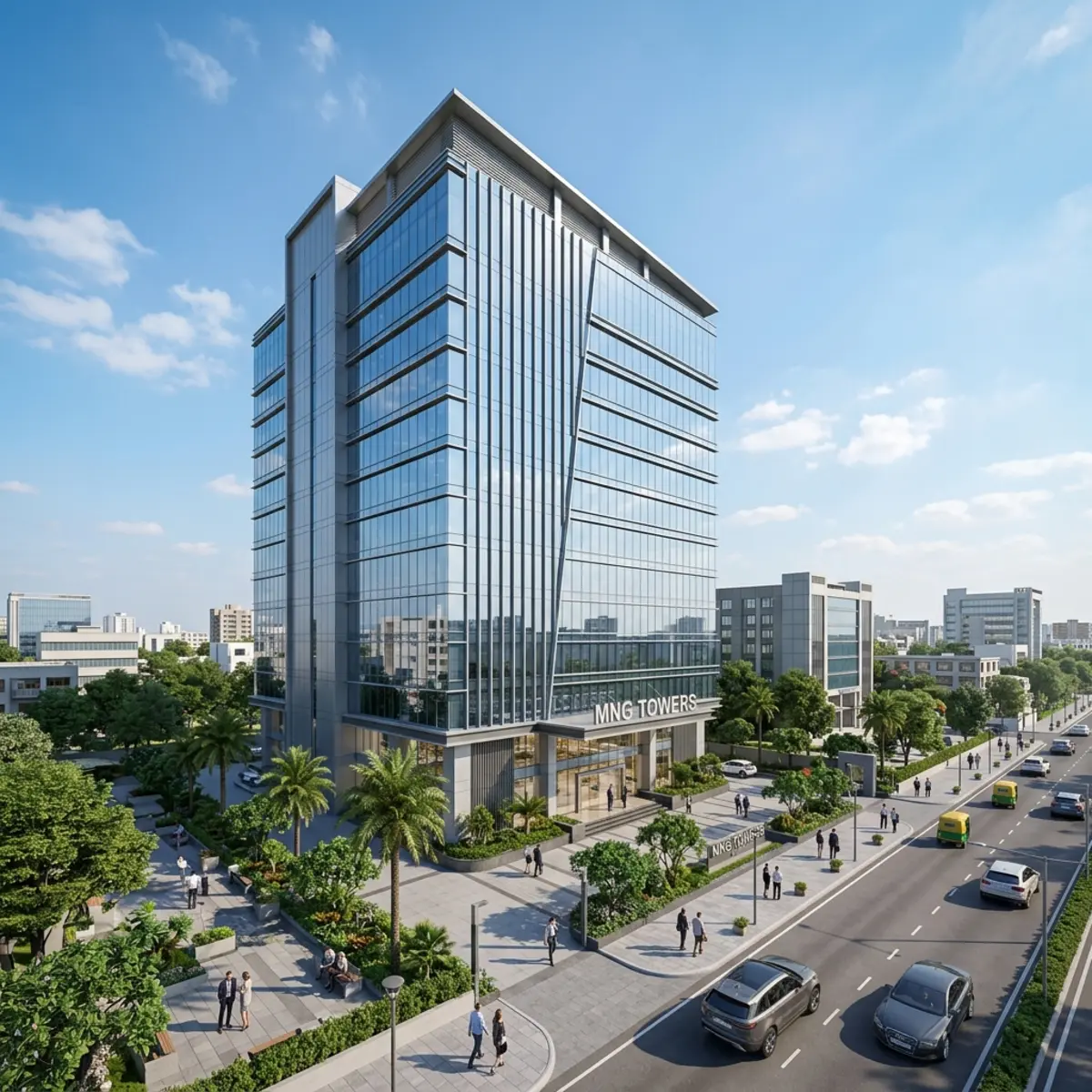 MNG Towers Daytime Rendering